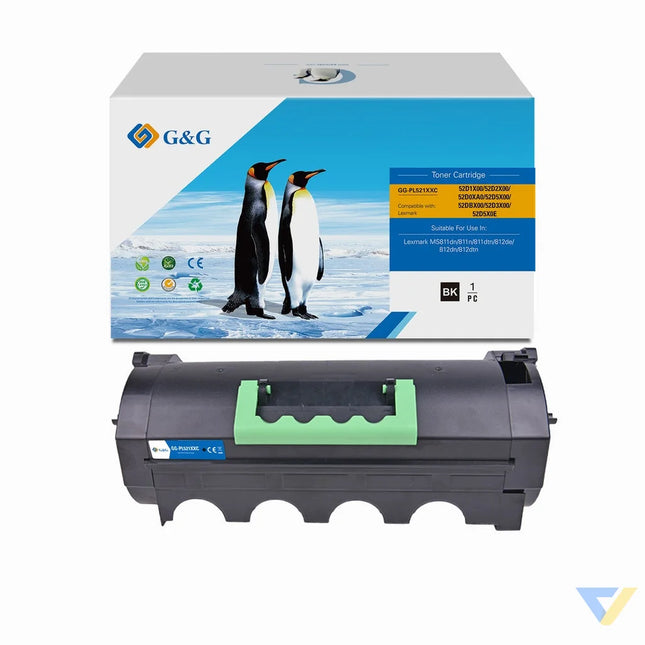 G&G Compatible Lexmark 52D1X00/52D2X00/52D0XA0/52D5X00/52DBX00/52D3X00/52D5X0E Toner Mono-0