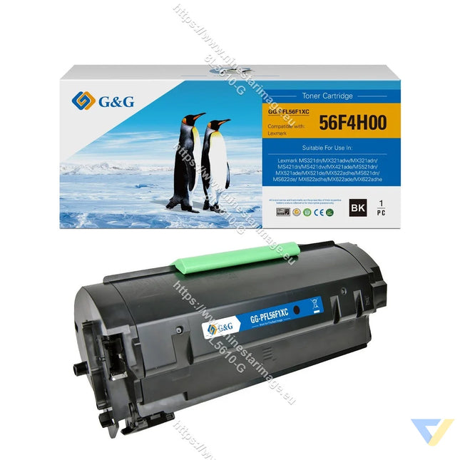 G&G Compatible Lexmark 56F1H00/56F2H00/56F3H00/56F6H00/56F4H00/56F5H00 Toner Mono-0