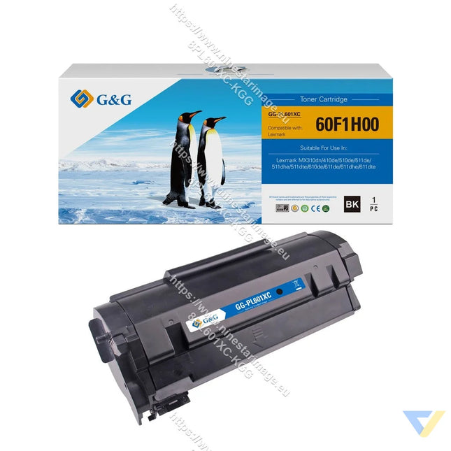 G&G Compatible Lexmark 60F1H00/60F4H00/60F2H00/60F6H00/60F5H00/60F0HA0/60FBH00/60F3H00/60F5H0E Toner Mono-0