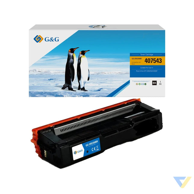 G&G Compatible Ricoh 407543 Toner Black-0