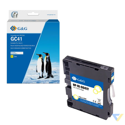 G&G Compatible Ricoh GC41Y Inkjet Cartridge Yellow-0