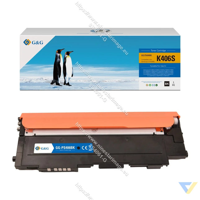 G&G Compatible Samsung CLT-K406S Toner Black-0