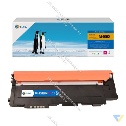 G&G Compatible Samsung CLT-M406S Toner Magenta-0