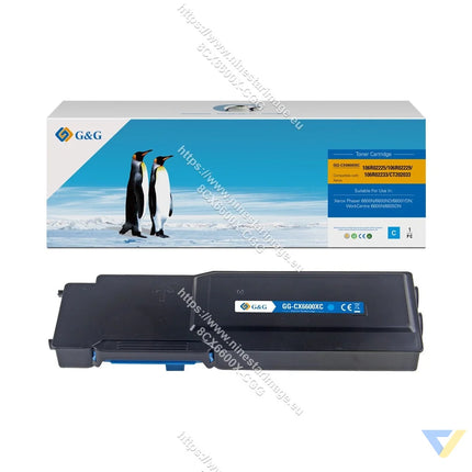 G&G Compatible Xerox 106R02225/106R02229/106R02233/CT202033 Toner Cyan-0