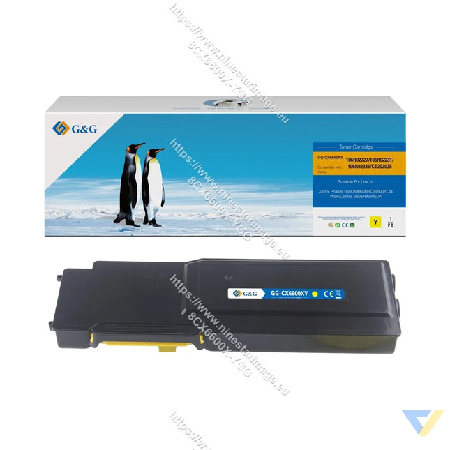 G&G Compatible Xerox 106R02227/106R02231/106R02235/CT202035 Toner Yellow-0