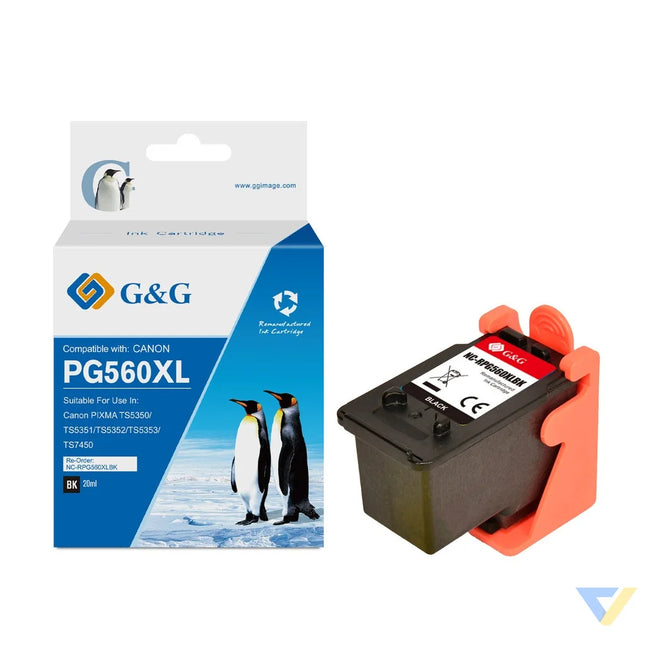 G&G Remanufactured Canon 3712C001 (PG-560XL) Inkjet Cartridge Black-0