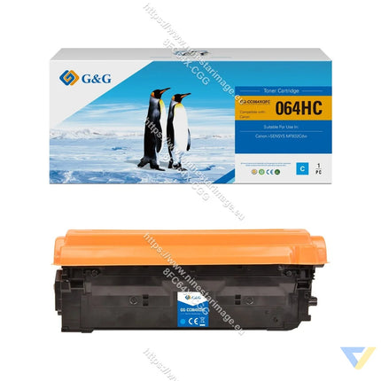 G&G Remanufactured Canon Cartridge 064HC Toner Cyan-0