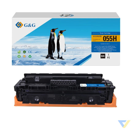 G&G Remanufactured Canon Toner 055H Black/Cartridge 055H Black Toner Black-0