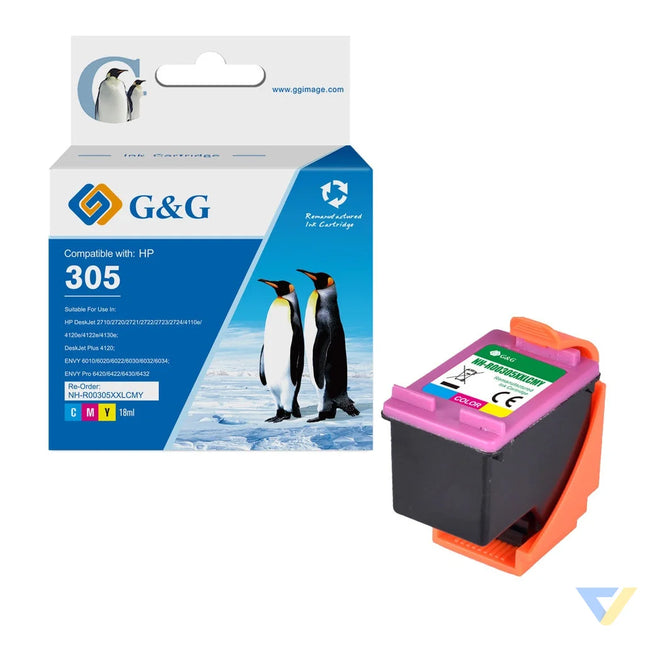 G&G Remanufactured HP 305XXL High Yield Black Ink B-0