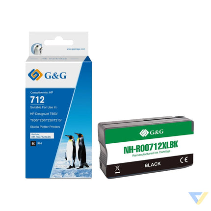 G&G Remanufactured HP 3ED71A Inkjet Cartridge Black-0