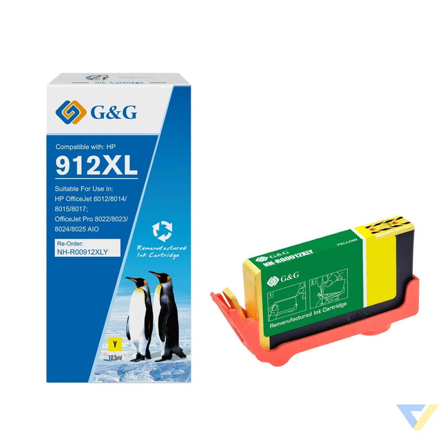G&G Remanufactured HP 3YL83AE (912XL) Inkjet Cartridge Y-0