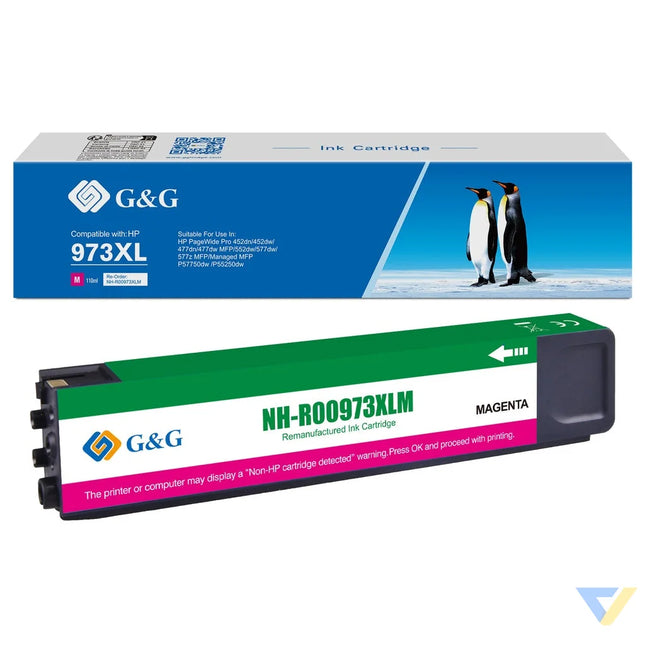 G&G Remanufactured HP 973XL/F6T82AE Inkjet Cartridge Magenta-0