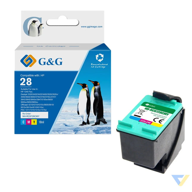 G&G Remanufactured HP C8728A(HP28) Ink CMY-0