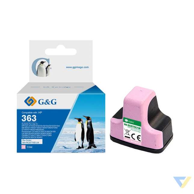 G&G Remanufactured HP C8775WA (363) Inkjet Cartridge Light Magenta-0