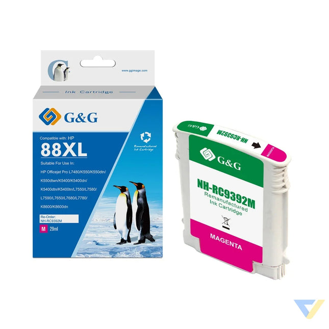 G&G Remanufactured HP C9392AN/C9387AN (088) Inkjet Cartridge M-0