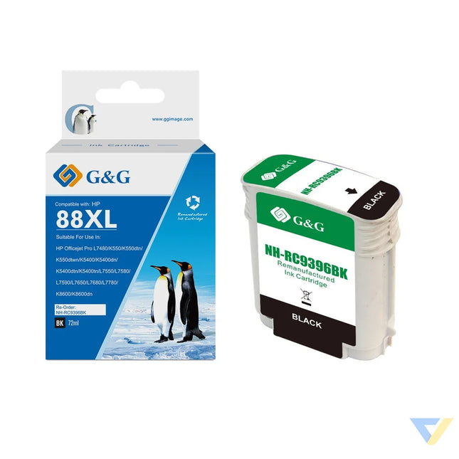 G&G Remanufactured HP C9396AN/C9385AN (088) Inkjet Cartridge B-0