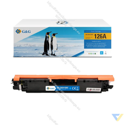G&G Remanufactured HP CE311A/CRG129C/CRG729C/CRG329C Toner Cyan-0
