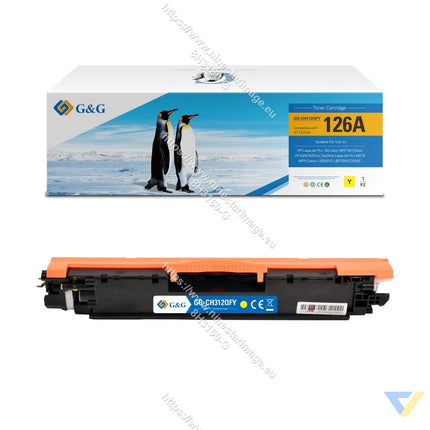 G&G Remanufactured HP CE312A/CRG129Y/CRG729Y/CRG329Y Toner Yellow-0