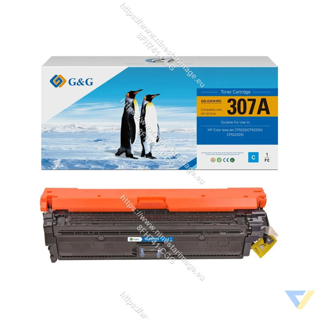 G&G Remanufactured HP CE741A Toner Cyan-0