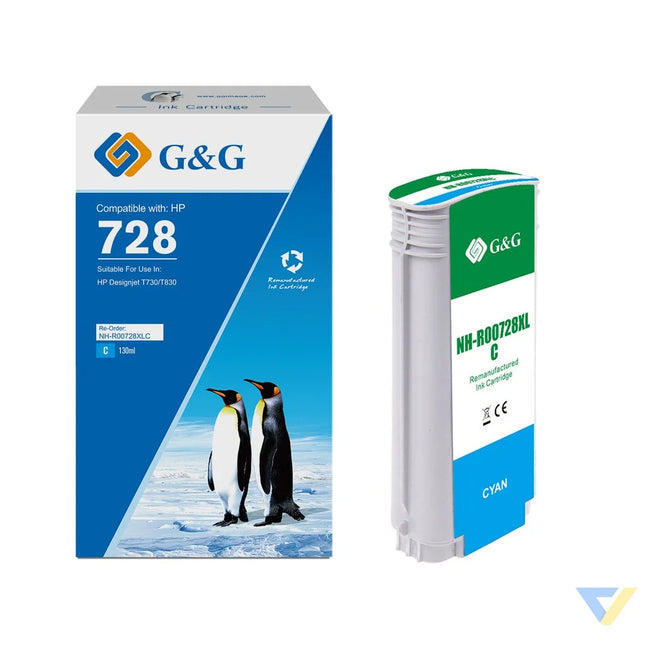 G&G Remanufactured HP F9J67A (728XL) Inkjet Cartridge C-0