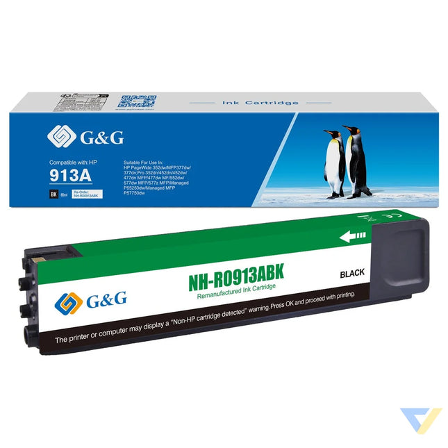 G&G Remanufactured HP L0R95AE (913A) Inkjet Cartridge BK(P)-0