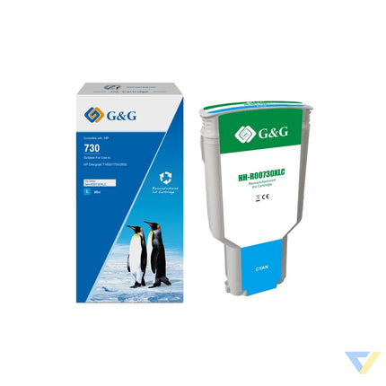 G&G Remanufactured HP P2V68A Inkjet Cartridge Cyan-0