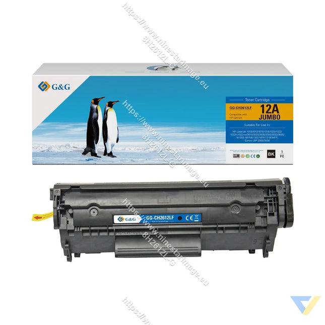 G&G Remanufactured HP Q2612A/CRG303/CRG703 Toner Mono-0