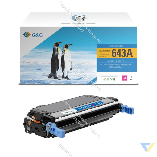 G&G Remanufactured HP Q5953A Toner Magenta-0