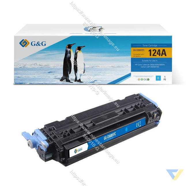 G&G Remanufactured HP Q6001A/CRG707C/CRG107C/CRG307C Toner Cyan-0