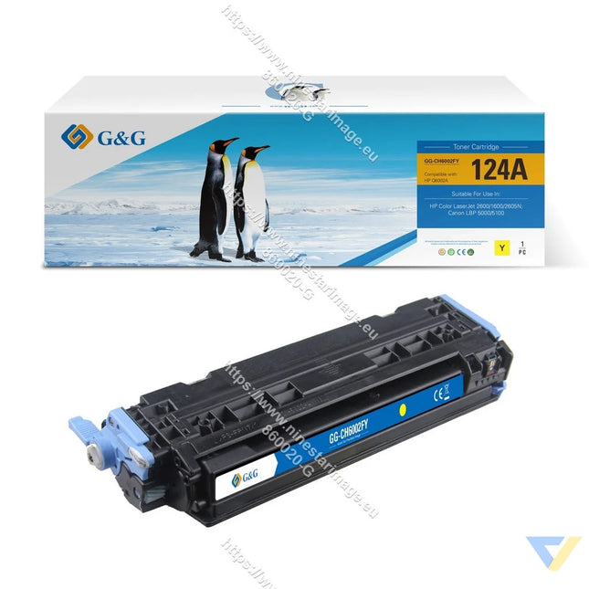 G&G Remanufactured HP Q6002A/CRG707Y/CRG107Y/CRG307Y Toner Yellow-0
