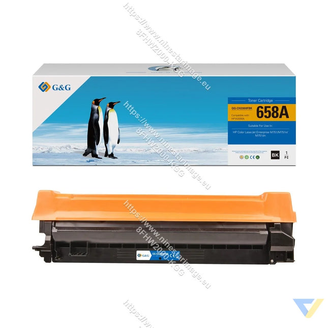 G&G Remanufactured HP W2000A(658A) Toner Black-0