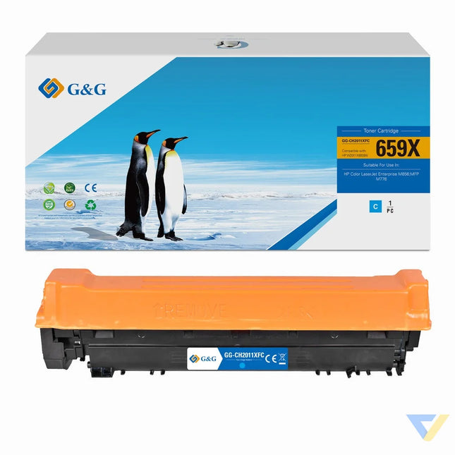 G&G Remanufactured HP W2011X(659X) Toner Cyan-0