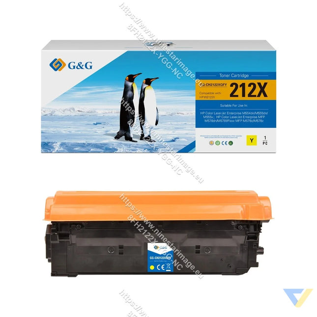 G&G Remanufactured HP W2122X(212X) Toner Yellow-0