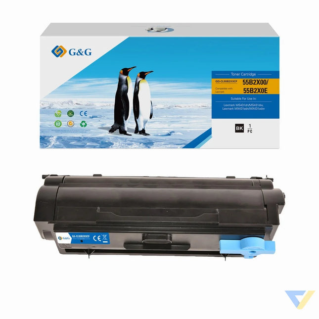 G&G Remanufactured Lexmark 55B2X00/55B2X0E Toner Mono-0
