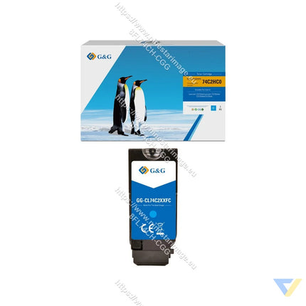 G&G Remanufactured Lexmark 74C2HC0 Toner Cyan-0
