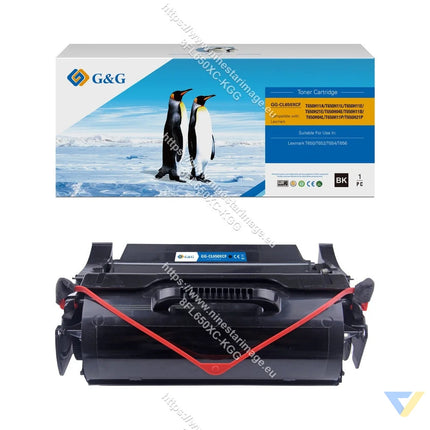 G&G Remanufactured Lexmark T650H11A/T650H11L/T650H11E/T650H21E/T650H04E/T650H11B/T650H04L/T650H11P/T650H21P Toner Mono-0