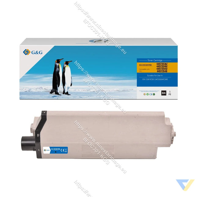 G&G Remanufactured OKI 44973536/44973548/44973544/44973548 Toner Black-0