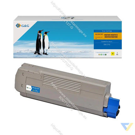 G&G Remanufactured OKI 46507601/46507613/46507625/46507609 Toner Yellow-0
