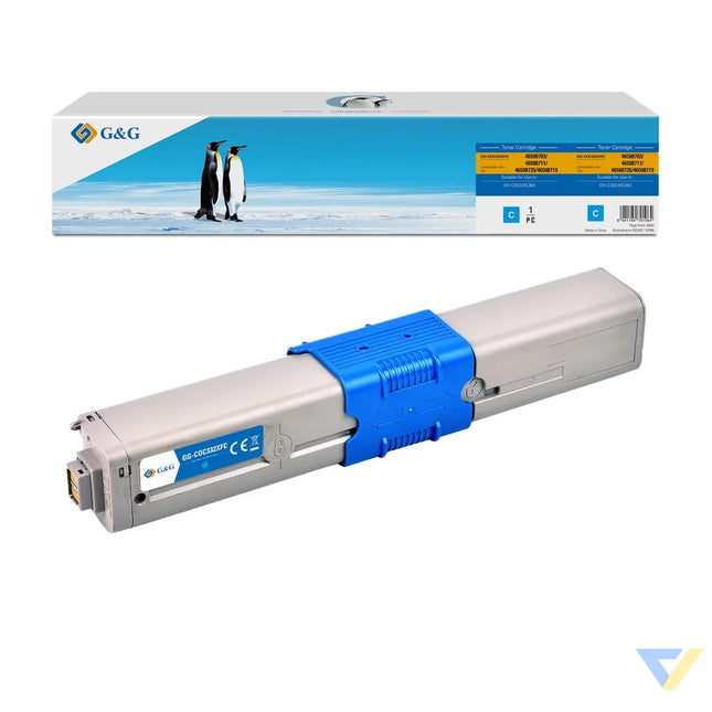 G&G Remanufactured OKI 46508703/46508711/46508735/46508719 Toner Cyan-0