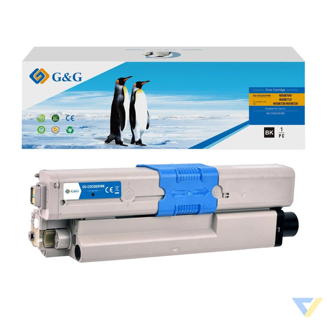 G&G Remanufactured OKI 46508704/46508712/46508736/46508720 Toner Black-0