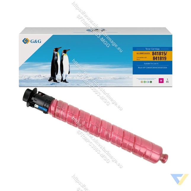 G&G Remanufactured Ricoh 841815/841819 Toner Magenta-0