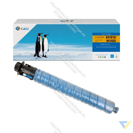 G&G Remanufactured Ricoh 841816/841820 Toner Cyan-0