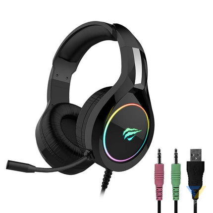 Gaming headphones Havit GAMENOTE H2232D RGB USB + 3.5mm Wired