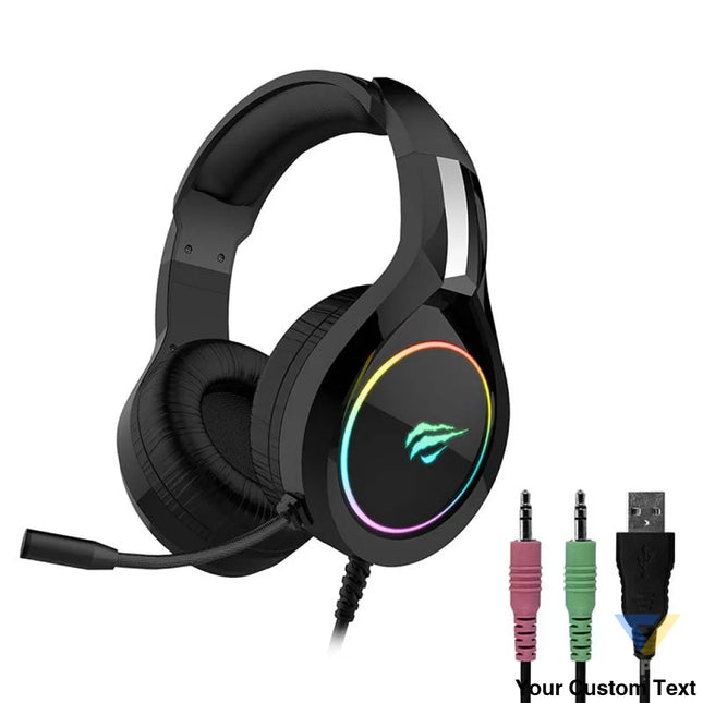 Gaming headphones Havit GAMENOTE H2232D RGB USB + 3.5mm Wired