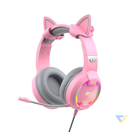 Gaming headphones Havit GAMENOTE H2233d RGB (pink) Wired