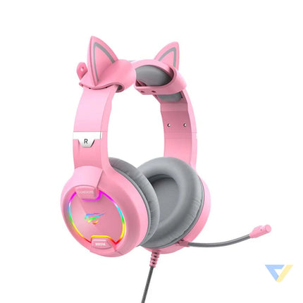 Gaming headphones Havit GAMENOTE H2233d RGB (pink) Wired