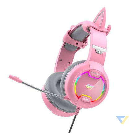 Gaming headphones Havit GAMENOTE H2233d RGB (pink) Wired