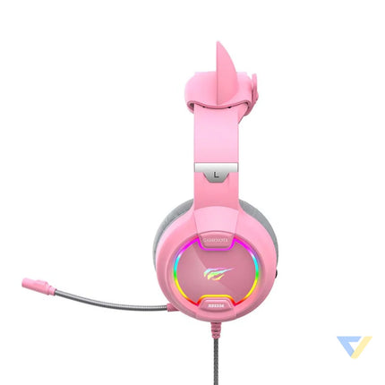Gaming headphones Havit GAMENOTE H2233d RGB (pink) Wired