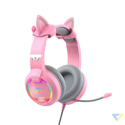 Gaming headphones Havit GAMENOTE H2233d RGB (pink) Wired
