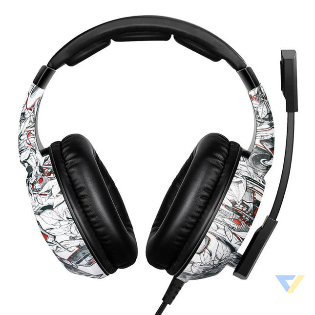 Gaming headphones ONIKUMA K19 Camou White Wired